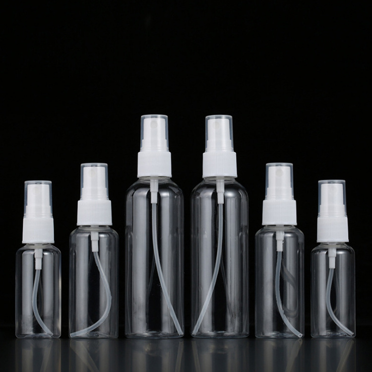 NH Wholesale Empty 1oz 10ml 30ml 50ml 60ml 100ml 120ml Round Shape Packaging Fine Mist Pet Plastic Facial Spray Bottle