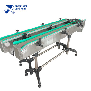 customized automatic adjustable speed table pu bottle chain conveyor belt roller for food industry assembly line