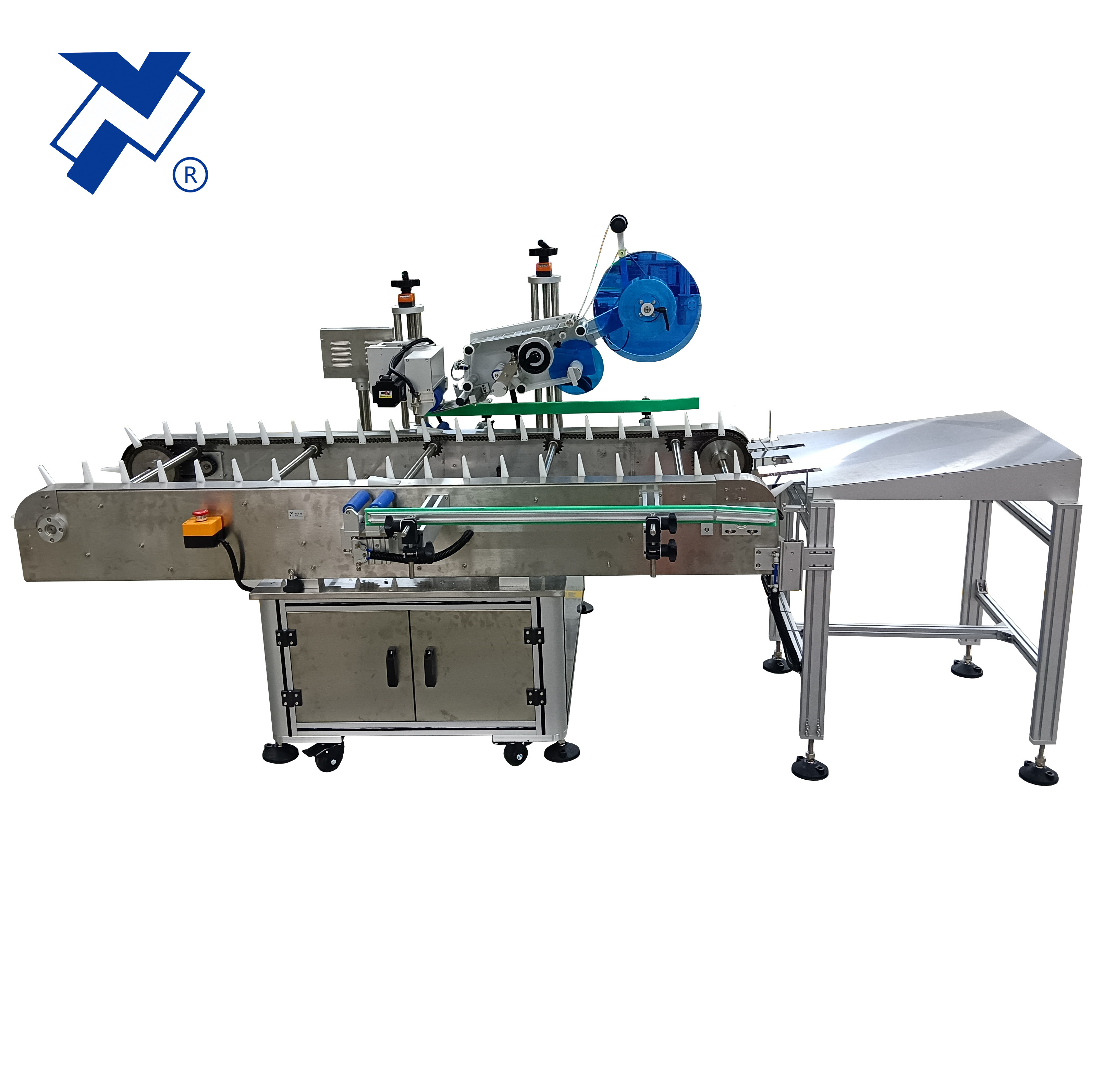 NY-821 Automatic Horizontal Small Round Vial Bottles Labeling Machine For Blood Tube/Lipstick/Penicillin/Sausage