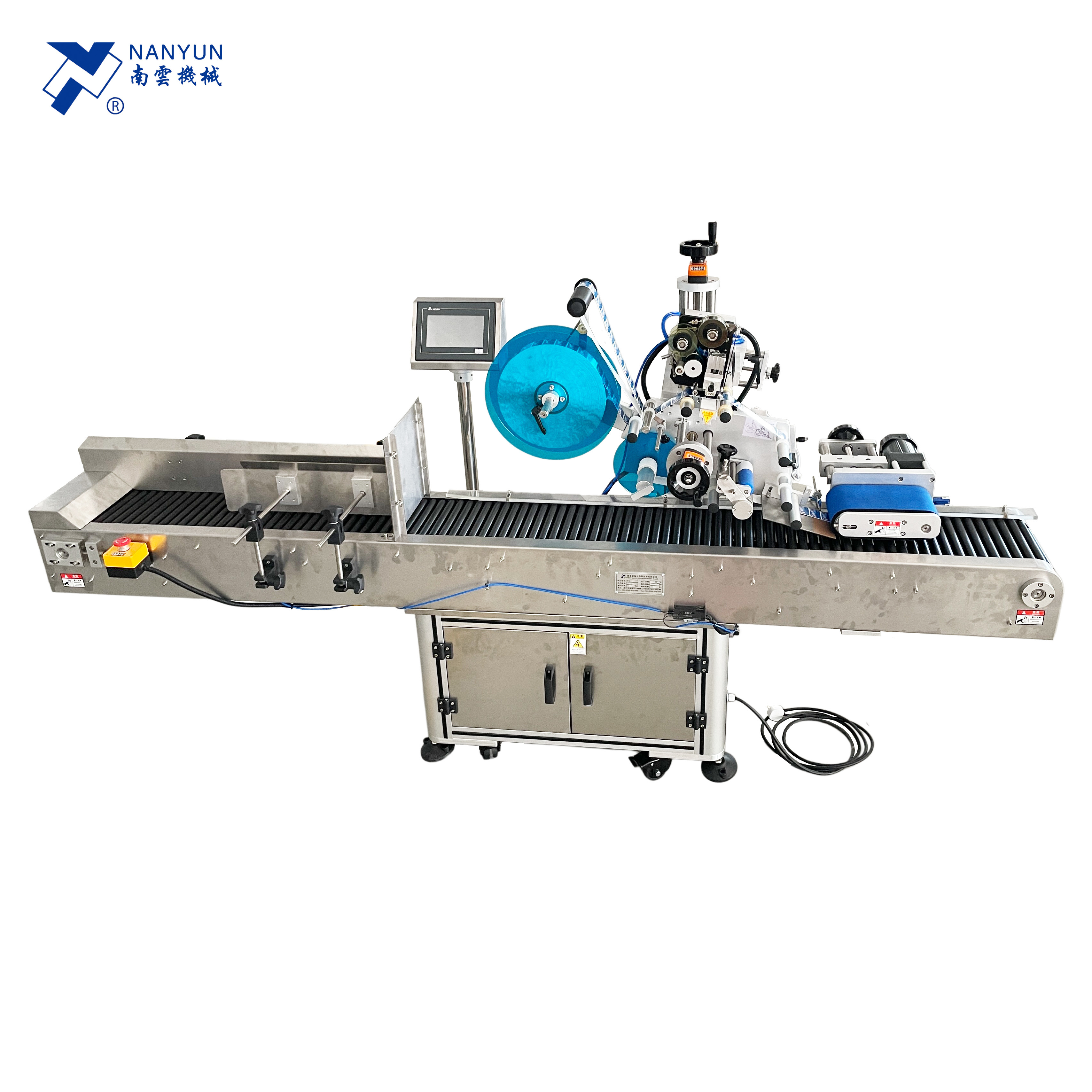 NY-821 Automatic Horizontal Small Round Vial Bottles Labeling Machine For Blood Tube/Lipstick/Penicillin/Sausage