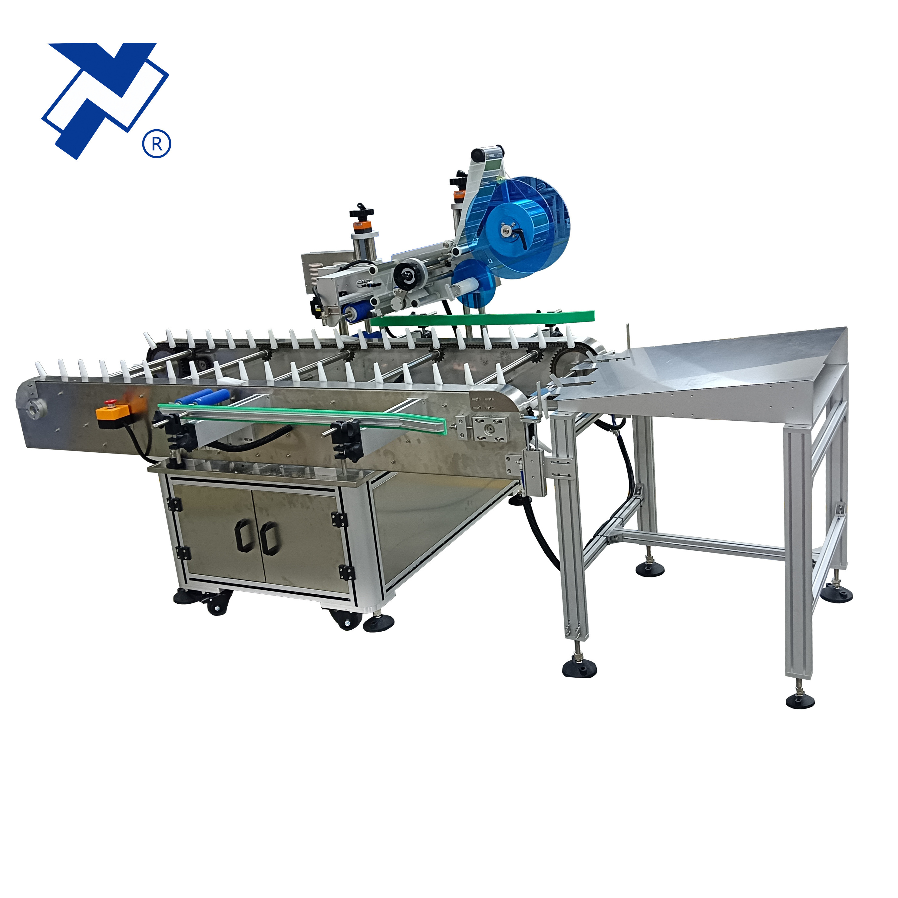 NY-821 Automatic Horizontal Small Round Vial Bottles Labeling Machine For Blood Tube/Lipstick/Penicillin/Sausage