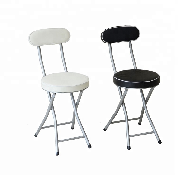 Sitting Bar Stool Metal Ladder Back Black White Chair folding bar stool indoor chair