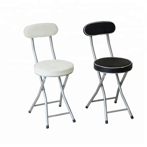 Sitting Bar Stool Metal Ladder Back Black White Chair folding bar stool indoor chair