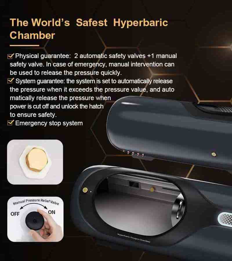 Black Hbot Hard Hyperbaric Chamber Camara Hiperbaric a Portatil Hard 2.0 Ata Hyperbaric-Oxygen-Chamber For Athletic Sport