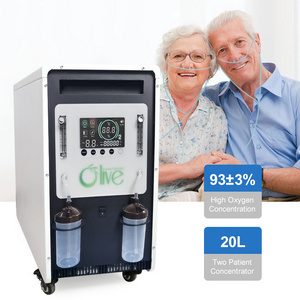 Olive 24*7 Continuous Hospital ozone generator medical Compact Oxygen Generator PLC Control 20l oxygen concentrator With Alarm