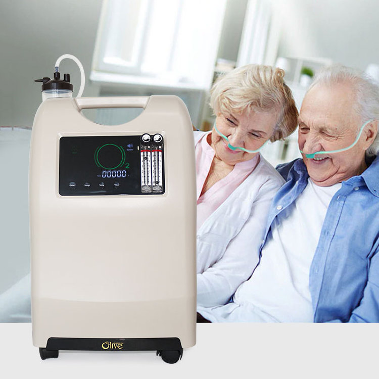 STOCK Wholesale Consentrador de OxigenoHome 96% Purity Dual Flow Medical Grade 7 l 10 Liter Oxygen Concentrator with Voice