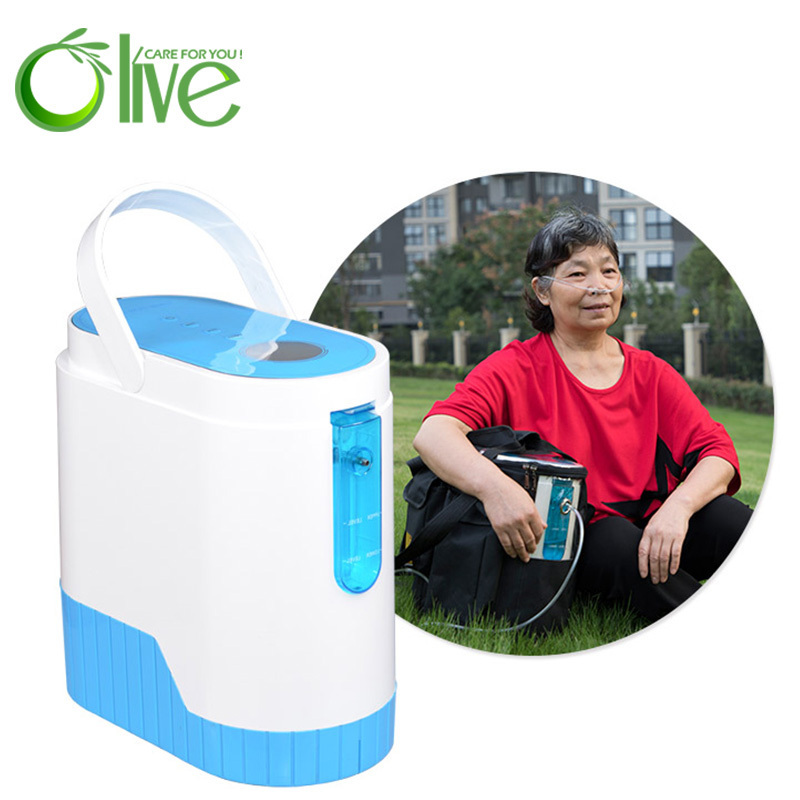 Wholesale concentrador de oxignio porttil Mini 1-5lp/min Battery Operated Portable Oxygen Concentrator With Rechargeable Battery