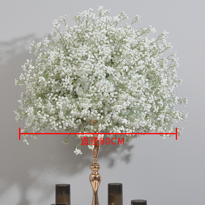 Wedding decoration supplies decorative fake silk flower baby's breath flower artificial baby's breath flower ball runner bulk