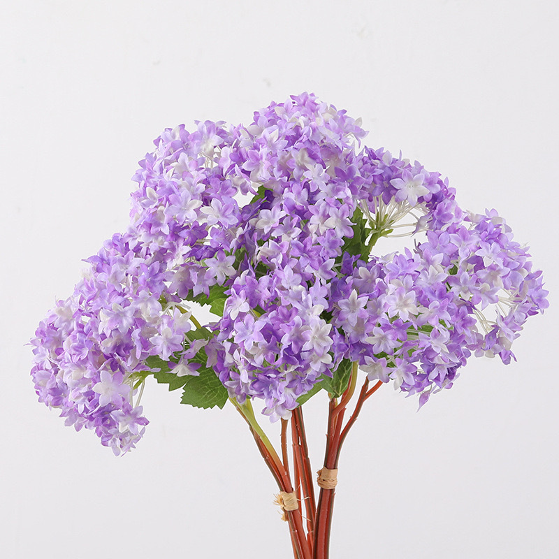 European mini snowball hydrangea home living room decoration flower wedding decoration bonsai artificial flower