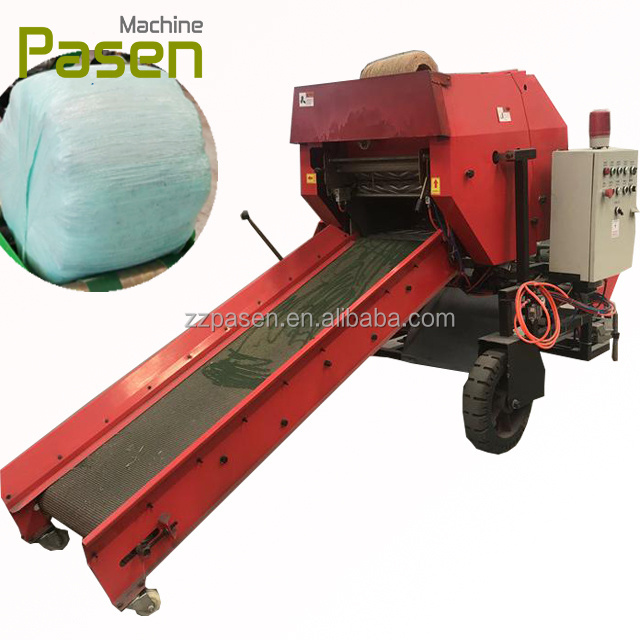 Hay And Straw Baler Silage Bale Wrap Net Machine Rice Straw Baling Machine Square Pine Straw Baler For Sale