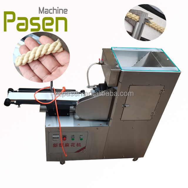 oil spraying pretzel twisting machine fried pretzel dough weaving forming machine Soft pretzel forming making machine