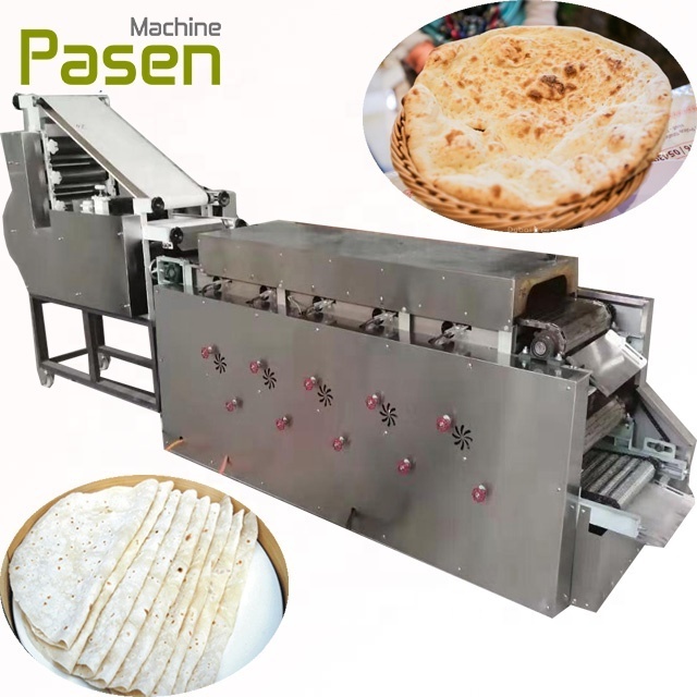 Automatic flat Arabic pita bread naan bread roti tortilla chapati lavash pizza base making machine