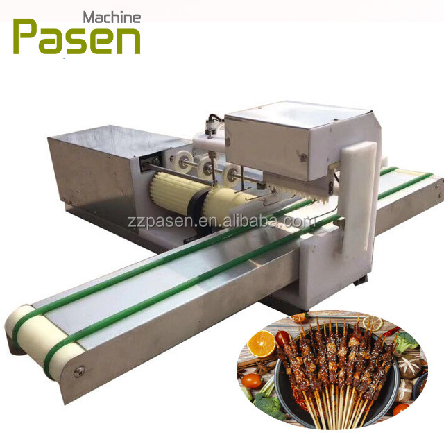 stainless steel barbecue meat maker souvlaki automatic skewer machine