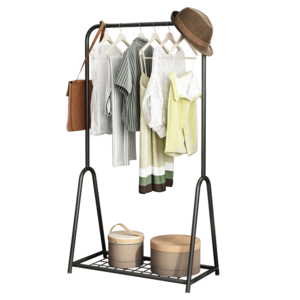 Portable Entryway Hall Bedroom Metal Gold Drying Clothes Hanger Porte Manteau Standing Coat Rack Hat And Coat Stand