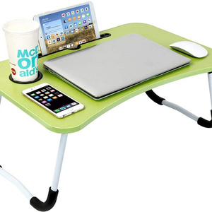 Laptop Desk Portable Laptop Bed Tray Table Notebook Stand Reading Holder With Foldable Legs & Cup Slot