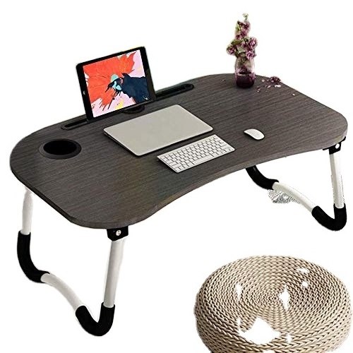 Laptop Desk Portable Laptop Bed Tray Table Notebook Stand Reading Holder With Foldable Legs & Cup Slot