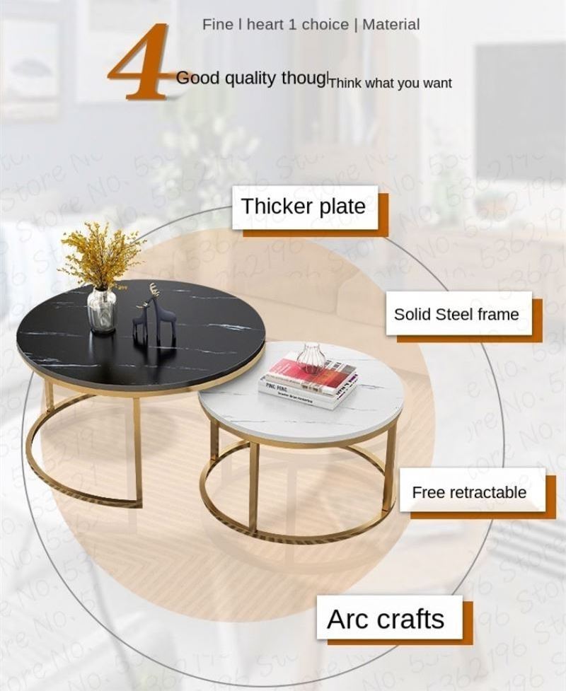 Free Sample Tea Table For Living Room Side Tables Modern Glass Coffee Table Set Refrigerator Mirror With Storage Transforming