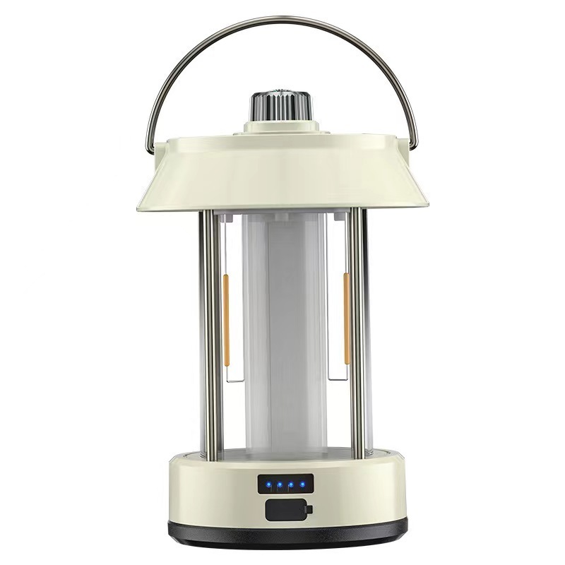 Factory Hot Sale Battery Operated LED Retro Outdoor WaterProof Hanging Tent Light USB Portable Camping Lantern