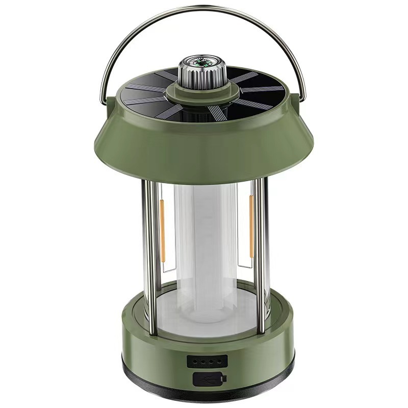 Factory Hot Sale Battery Operated LED Retro Outdoor WaterProof Hanging Tent Light USB Portable Camping Lantern