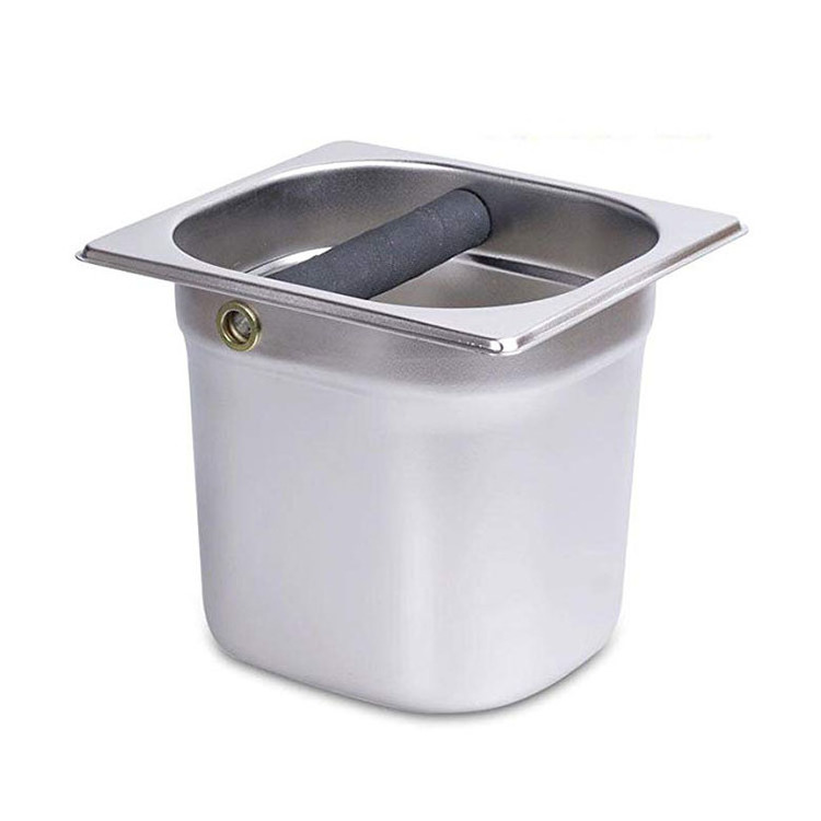 Thickening Specials High capacity Square Stainless Steel Coffee Grounds Bucket Box