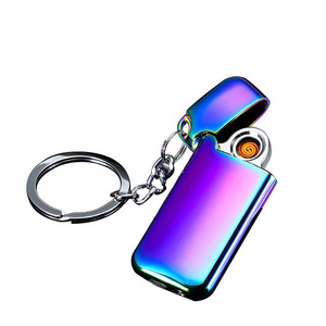 Professional Design Top Quality Fashionable Usb Charged Lighters Metal Lighters With Key Chain