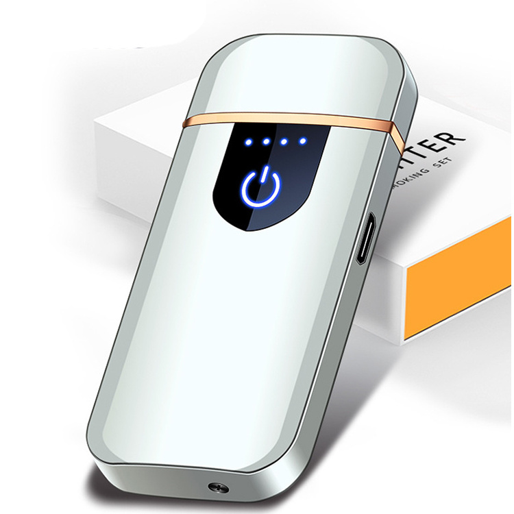 New Thin Usb Charging Lighter Touch Screen Electronic Lighters Small Rechargeable Electric Lighter