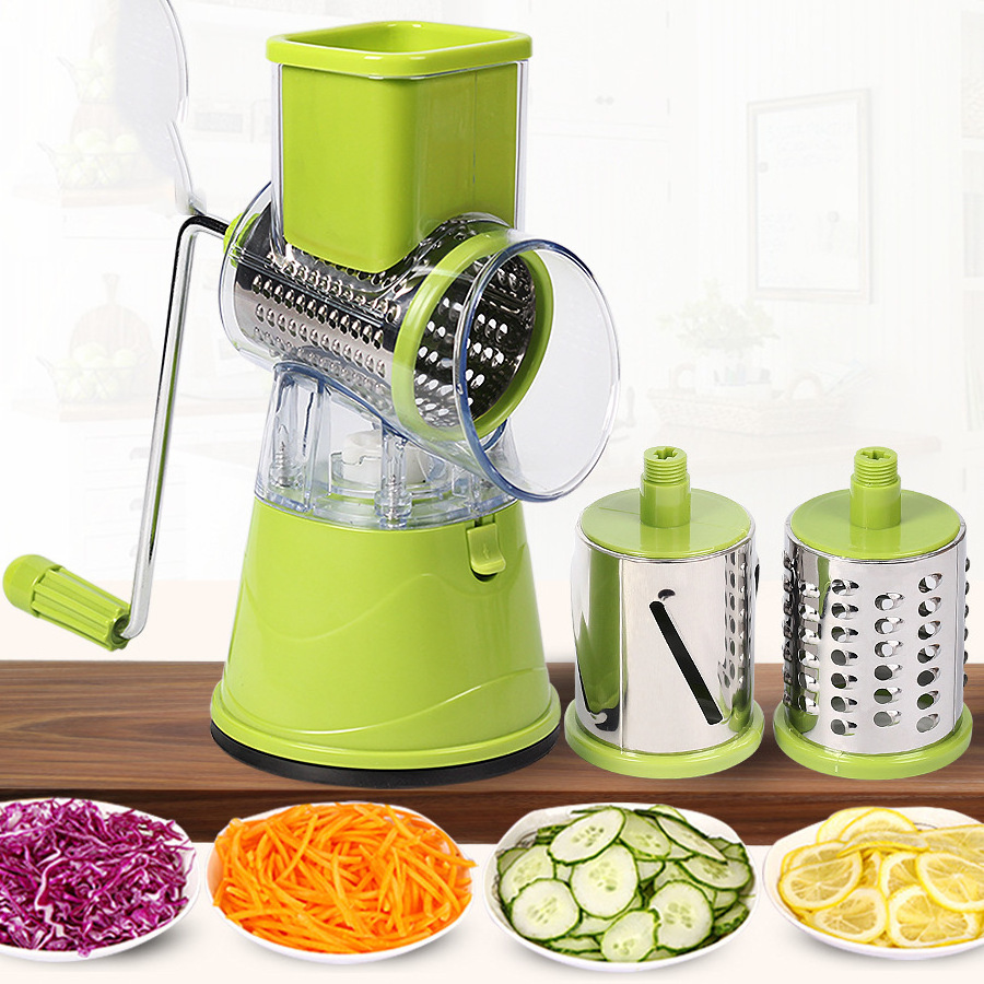 Dropshipping stainless steel multi-function manual slicer vegetable shredder cutter chopper vegetable slicer