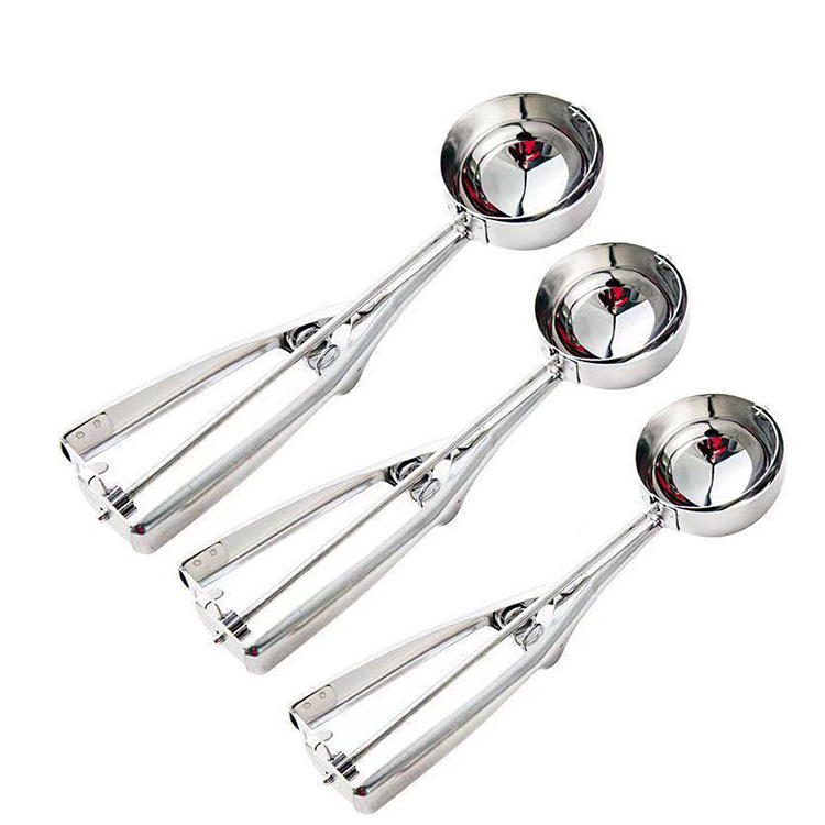 Italian Stainless Steel Ice Cream Scoop Stainless Steel 18/8 Cookie Ice Cream Scoop Big