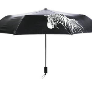 Black glue sunscreen anti-ultraviolet discoloration zebra umbrella outdoor creative rain and shine dual-use umbrella