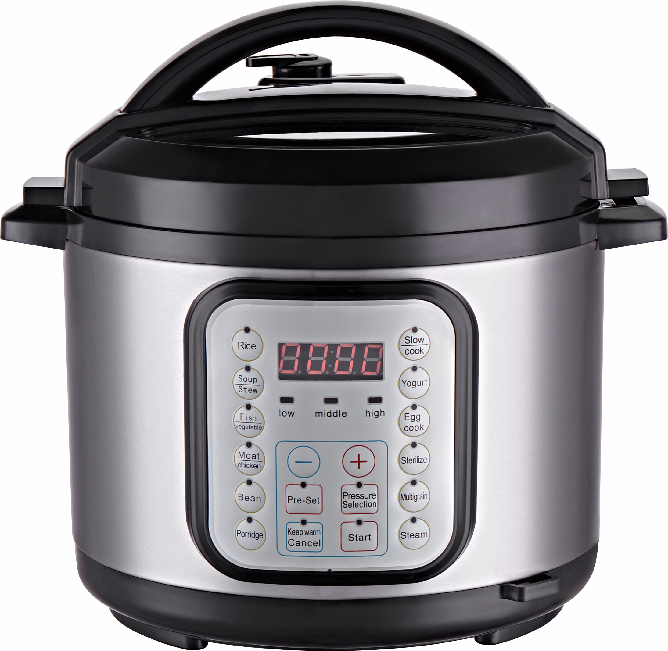 Programmable stainless steel cylinder pressure cooker rice household double-tube rice cooker