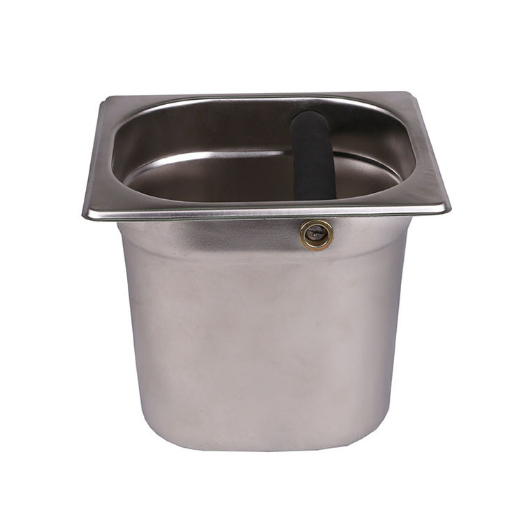 Thickening Specials High capacity Square Stainless Steel Coffee Grounds Bucket Box