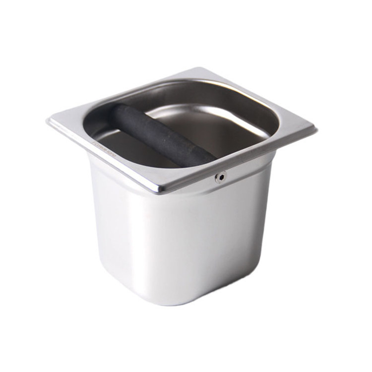 Thickening Specials High capacity Square Stainless Steel Coffee Grounds Bucket Box