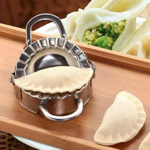 2 pcs/set Stainless Steel Dumpling Maker Dough Cutter Pie Ravioli Dumpling Mould Kitchen Pastry Tools Accessories Cutting Tool