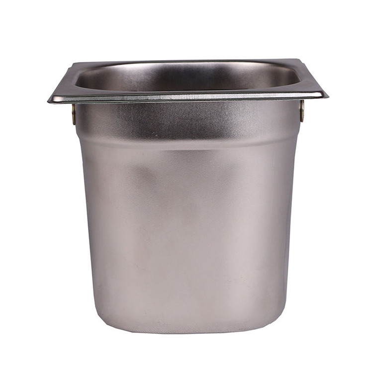 Thickening Specials High capacity Square Stainless Steel Coffee Grounds Bucket Box