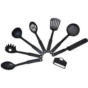 New Ideas Product Homeware Kitchen Nylon Stainless Steel Black Non-stick Utensil Tool 8PCS Set