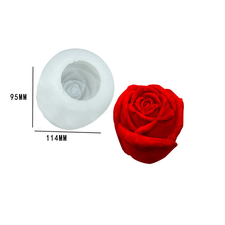 new fashion luxury large candle molds mothers day flowers silicone  candle making molds