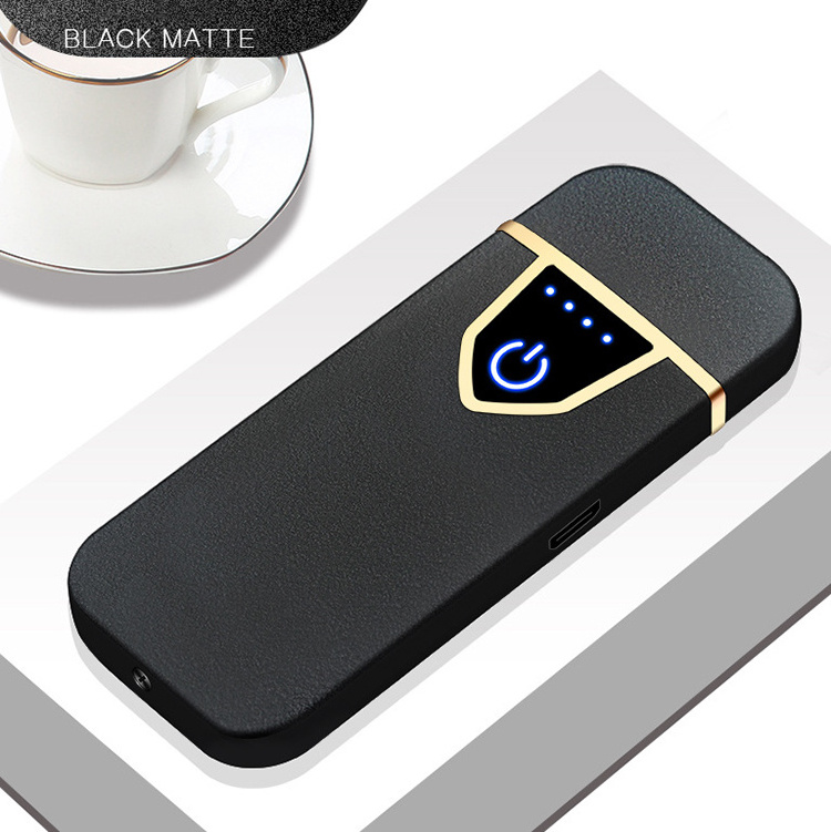 Best Selling New Arrival Usa Fingerprint Usb Charging Lighter Touch Control Portable Windproof Lighters