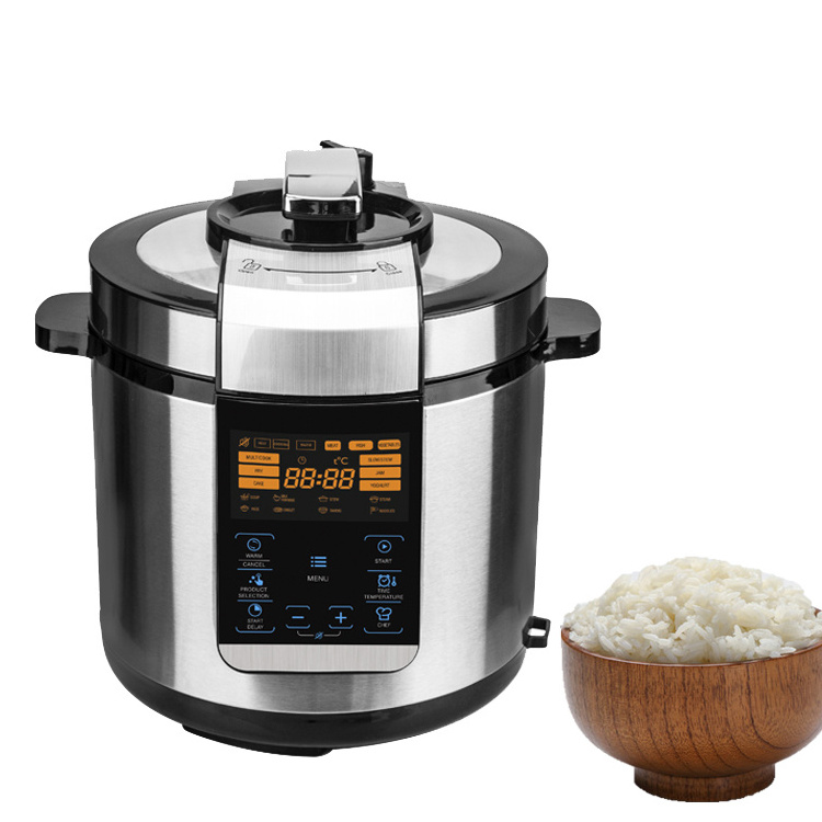 Programmable stainless steel cylinder pressure cooker rice household double-tube rice cooker