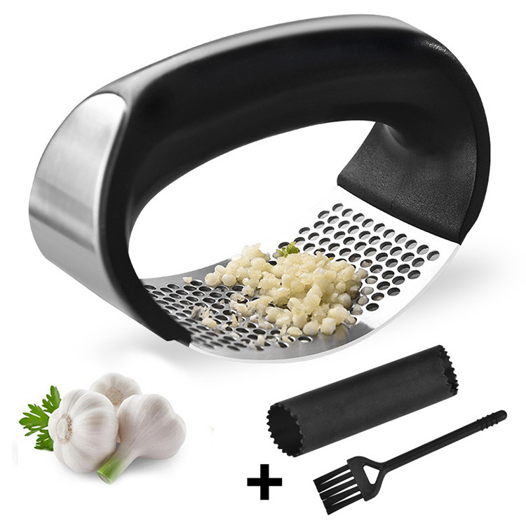 Top Selling handheld Stainless Steel Ginger Crusher Food Safe Garlic Press