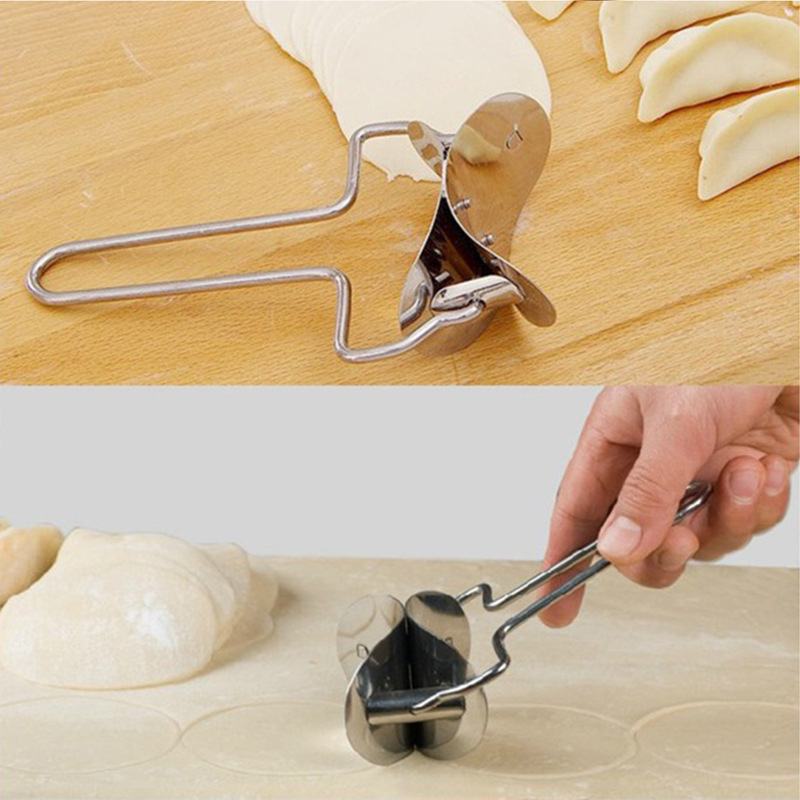 Accessories Cutting Tool 2 Pcs/Set Stainless Steel Dumpling Maker Dough Cutter Pie Ravioli Dumpling Mould Kitchen Pastry Tools