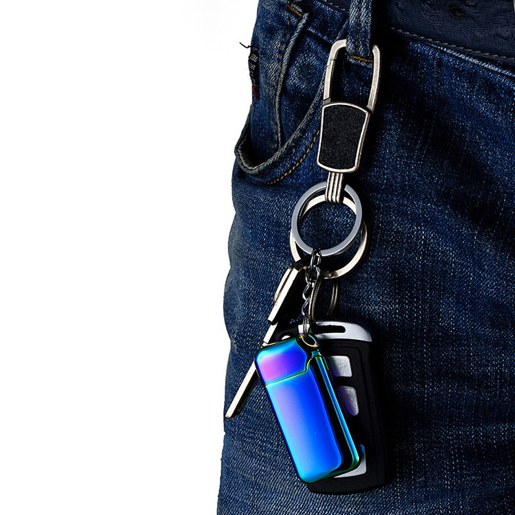 Professional Design Top Quality Fashionable Usb Charged Lighters Metal Lighters With Key Chain