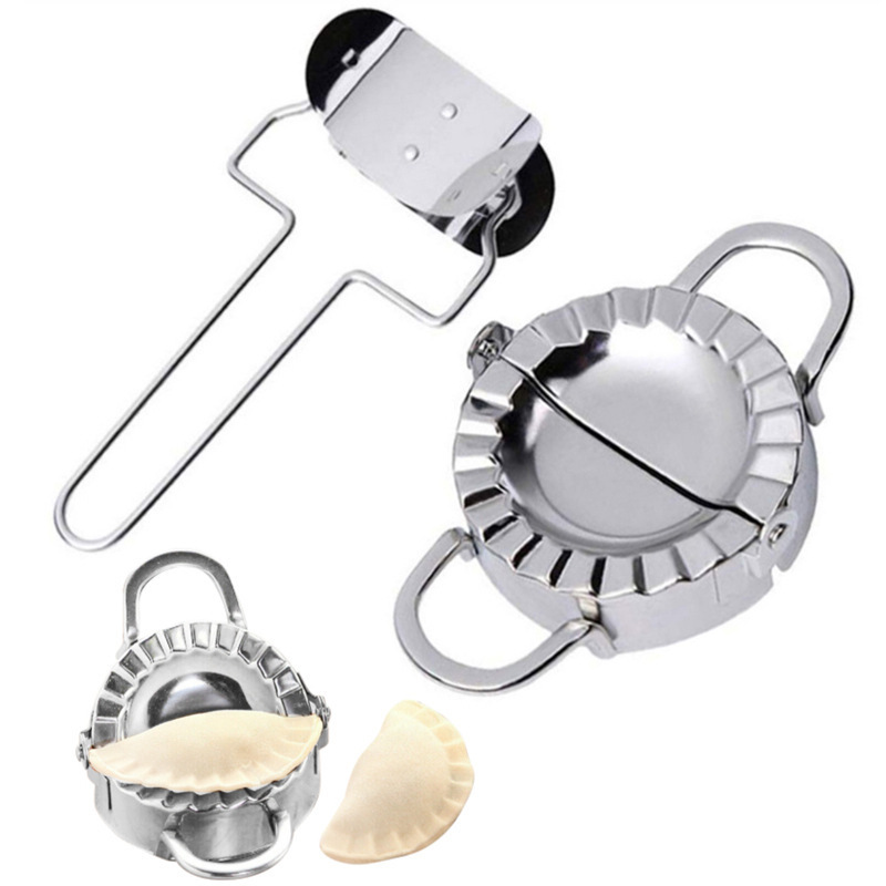 Accessories Cutting Tool 2 Pcs/Set Stainless Steel Dumpling Maker Dough Cutter Pie Ravioli Dumpling Mould Kitchen Pastry Tools