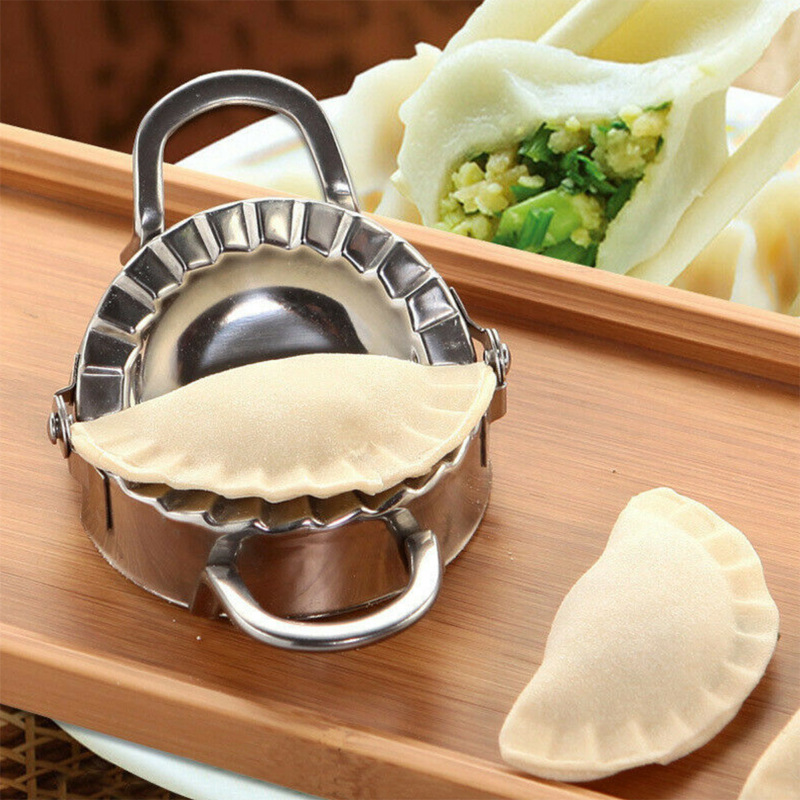 Accessories Cutting Tool 2 Pcs/Set Stainless Steel Dumpling Maker Dough Cutter Pie Ravioli Dumpling Mould Kitchen Pastry Tools