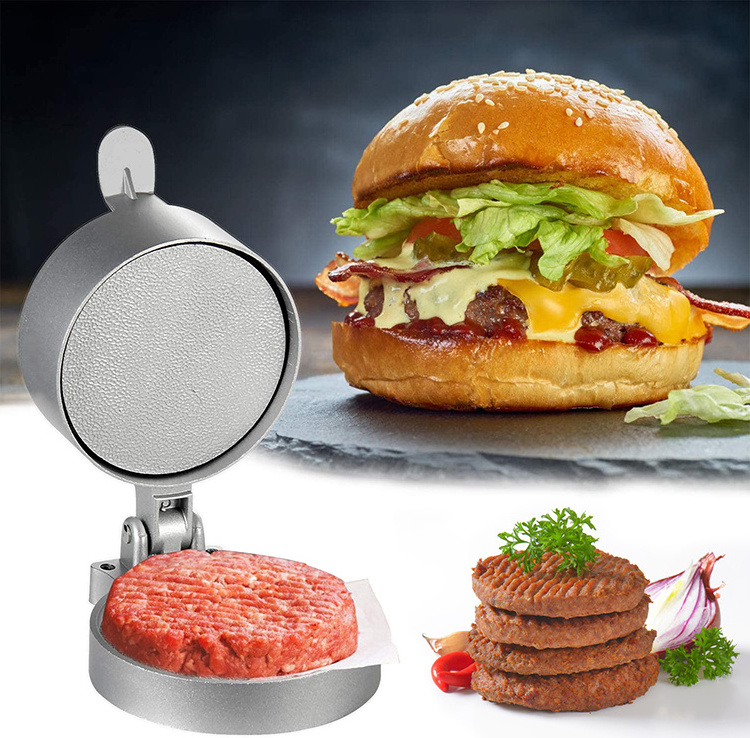 New Design Burger Patty Maker Manual Burger Forming Machine Hamburger Press Tool Meat Pie Making Machine For Burger Grill