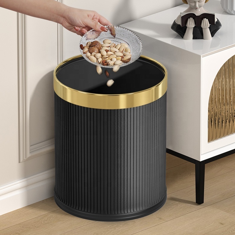 Leasylife 14L dustbin hotel room Leather trash can nordic trash bin leather waste bin