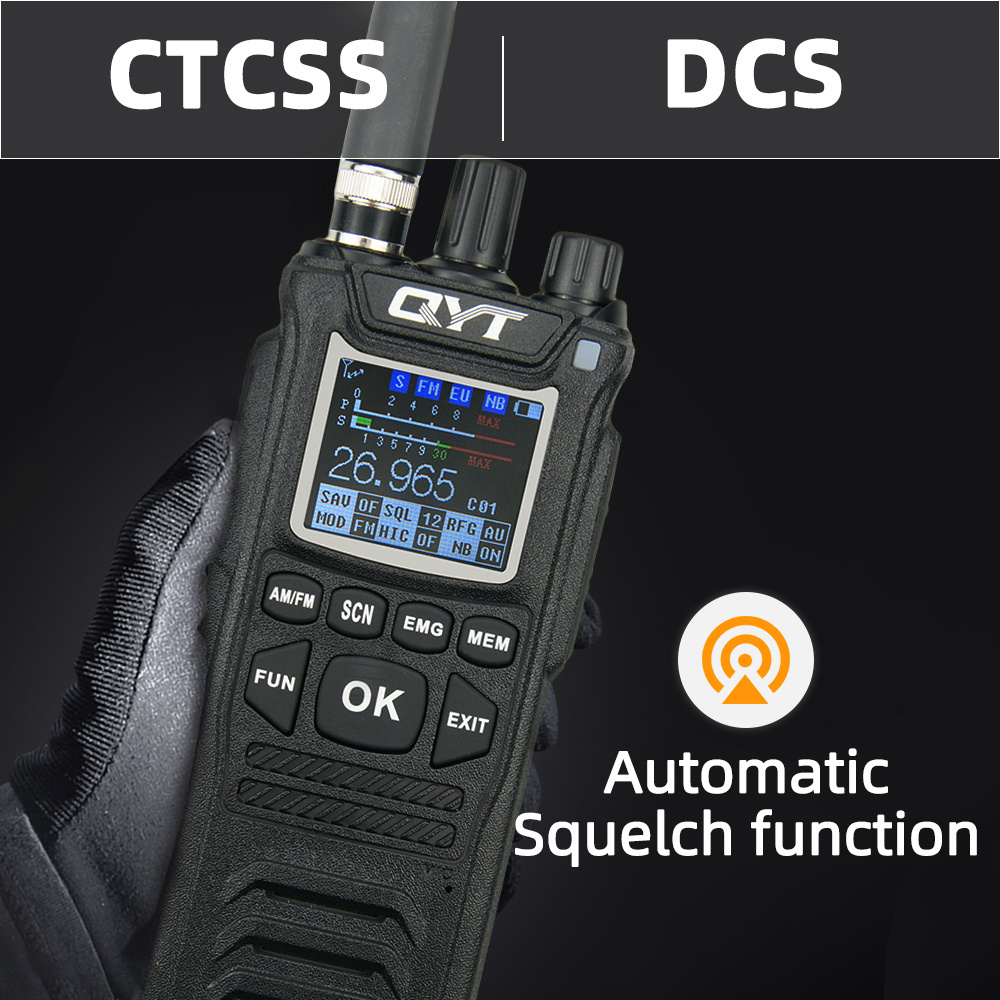 NEW QYT 27MHz CB-58 Radio Standard Handheld 40 Channel AM/FM CB Radio(4W Handheld Walkie Talkie) 26.965-27.405MHz