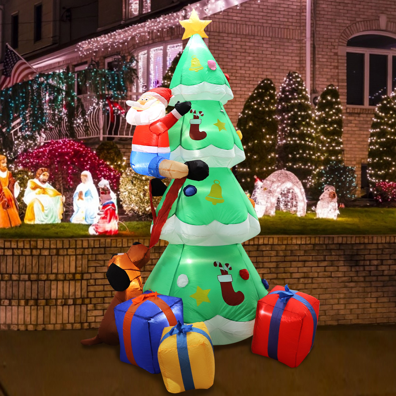 Source Factory Customization  Making Wonderful Memory Christmas Tree Inflatable  for Christmas Party Indoor Outdoor Yard Garden