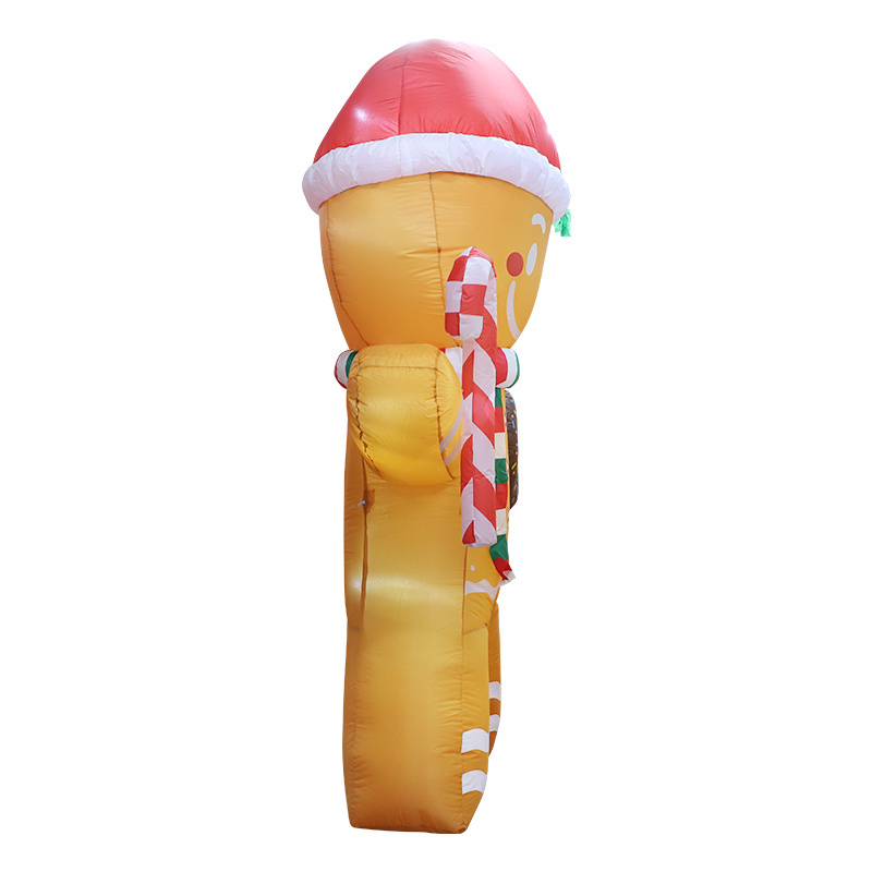 Christmas Inflatable Gingerbread, Blow Up Christmas Inflatables Outdoor Decorations with Build-in LEDs for Xmas