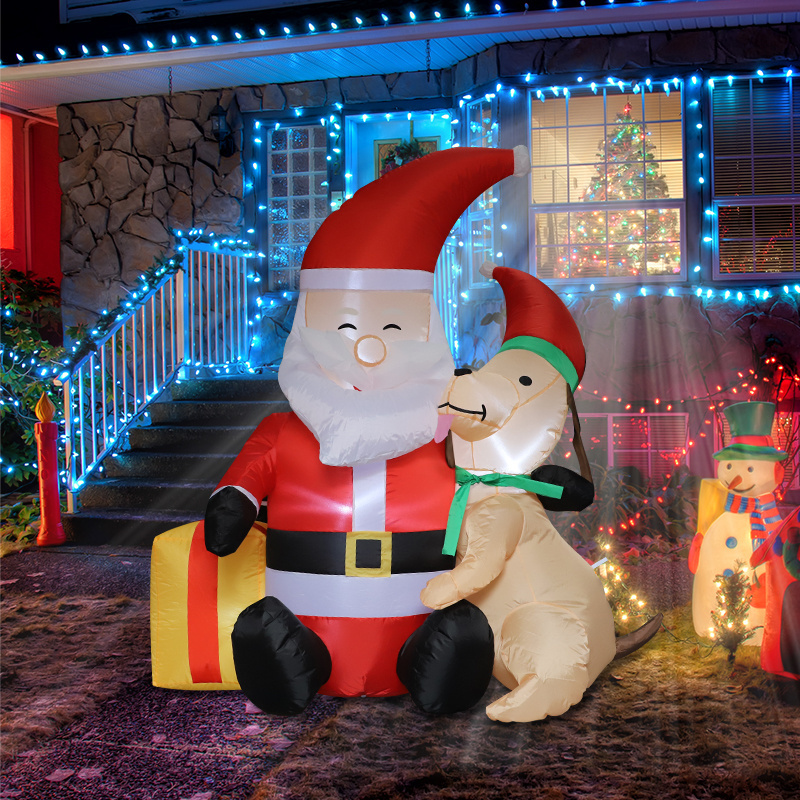 Inflatable Christmas Decorations Outdoor Yard Decoration Blow up Snowman Santa Claus Tree Christmas Inflatables