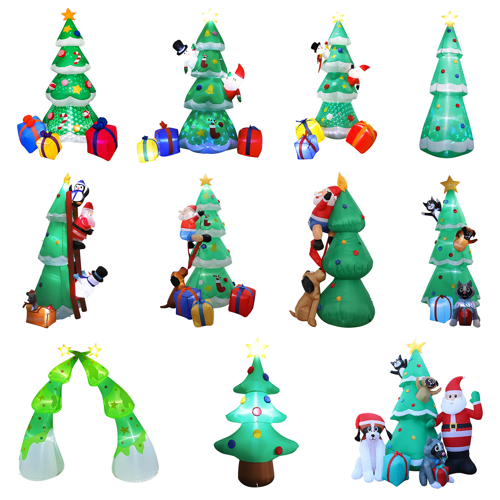 Source Factory Customization  Making Wonderful Memory Christmas Tree Inflatable  for Christmas Party Indoor Outdoor Yard Garden